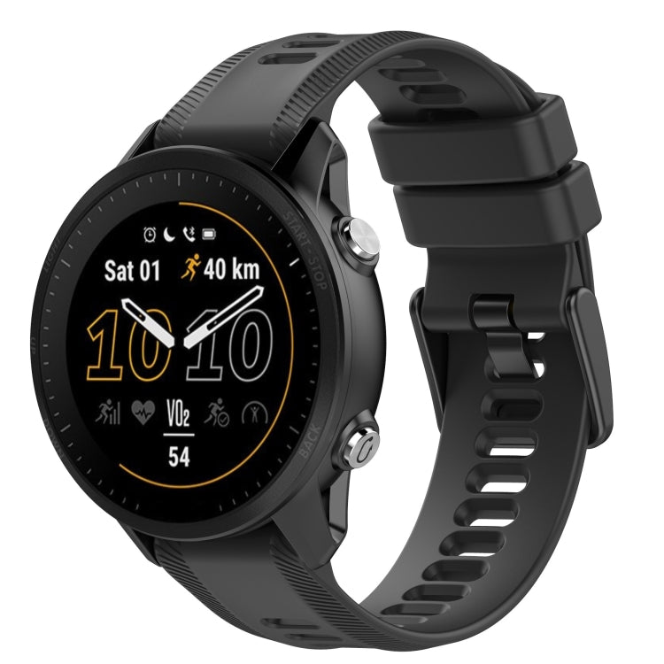 For Garmin Fenix 6 GPS 22mm Solid Color Silicone Watch Band
