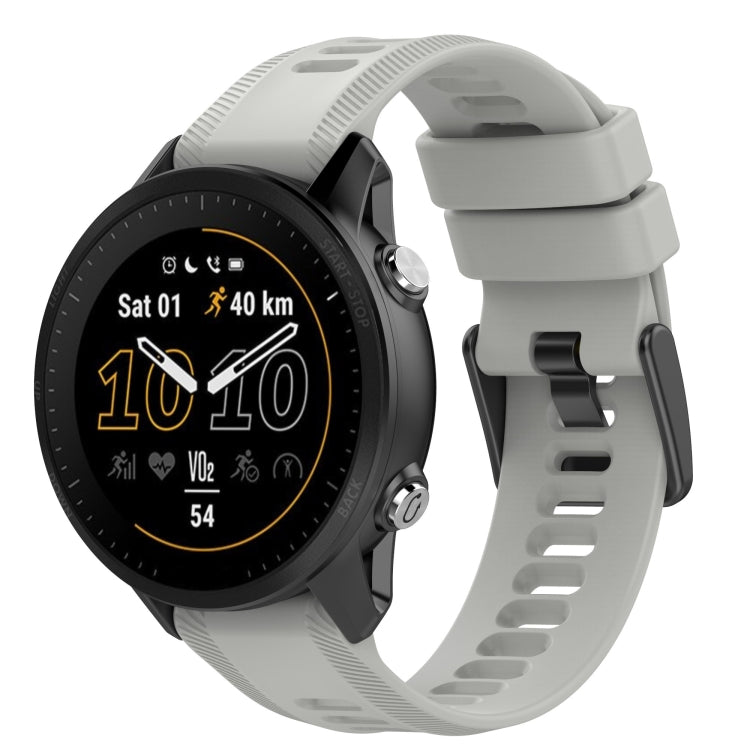 For Garmin Fenix 6 GPS 22mm Solid Color Silicone Watch Band