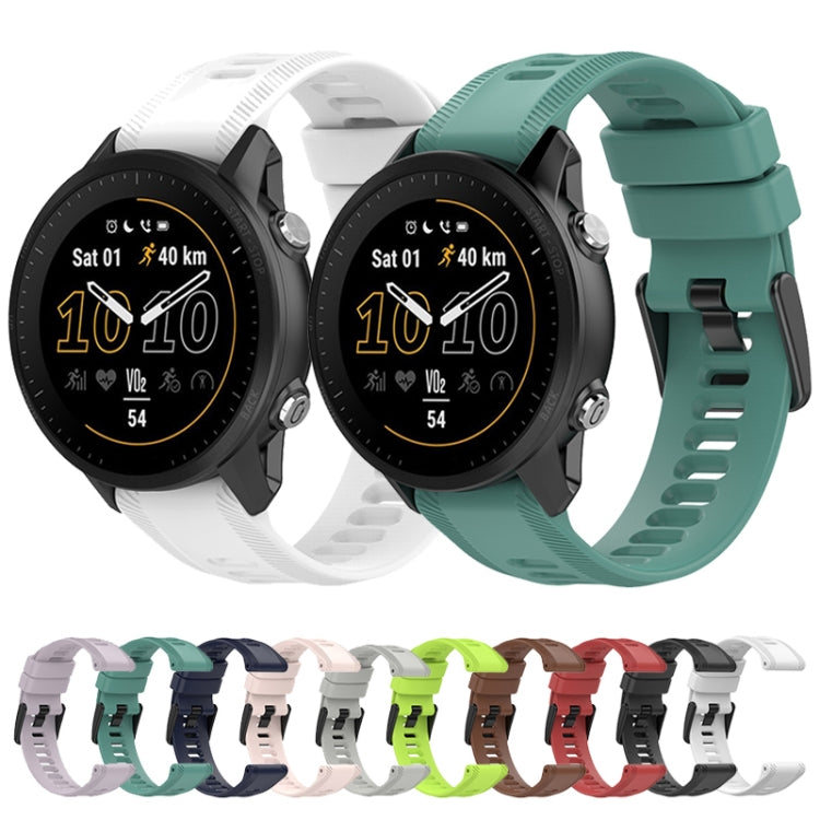 For Garmin Fenix 6 GPS 22mm Solid Color Silicone Watch Band