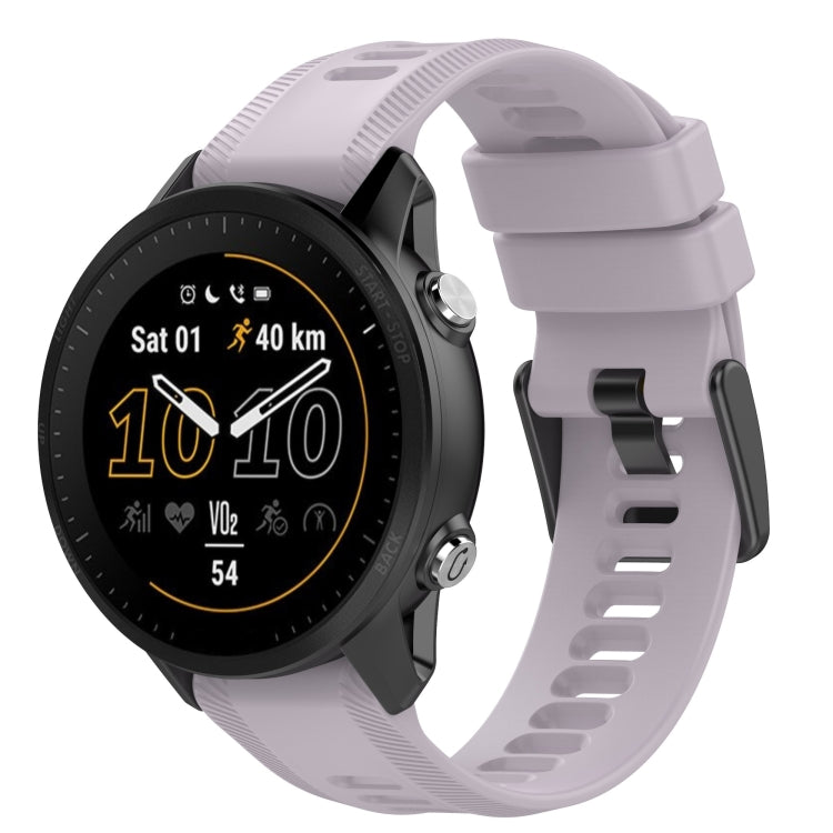 For Garmin Quatix 5 22mm Solid Color Silicone Watch Band