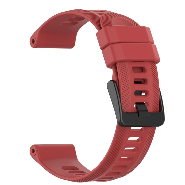 For Garmin Quatix 5 Sapphire 22mm Solid Color Silicone Watch Band