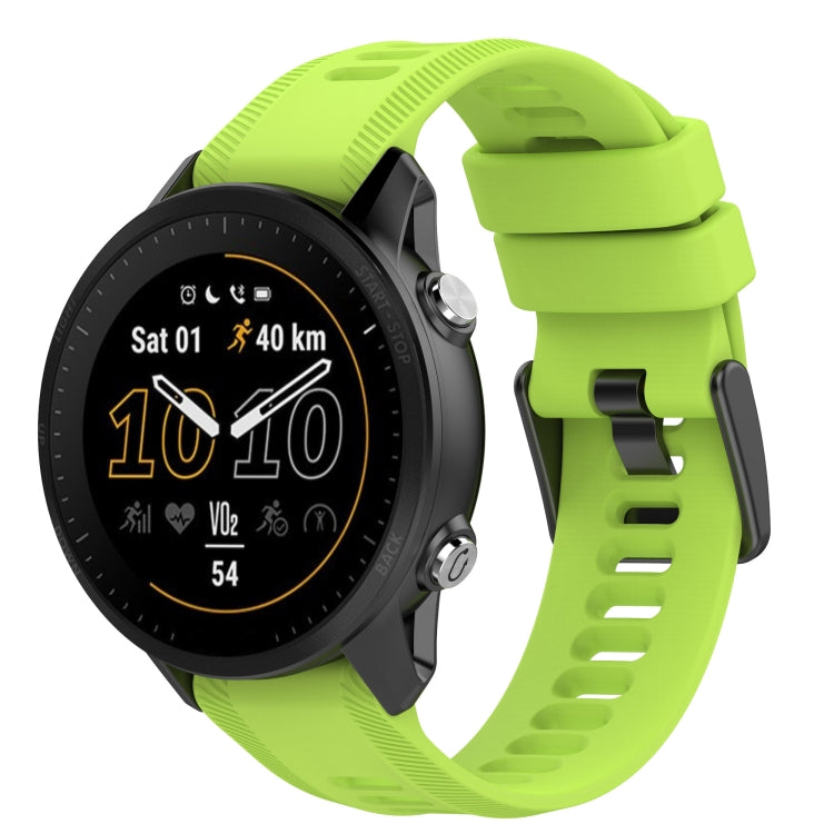 For Garmin Forerunner 935 22mm Solid Color Silicone Watch Band