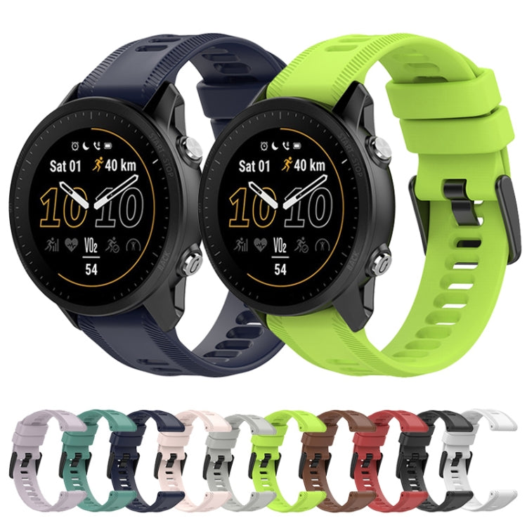 For Garmin Forerunner 935 22mm Solid Color Silicone Watch Band