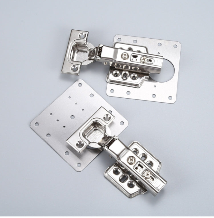 304 Stainless Steel Hinge Hydraulic Damping Mute Thickening Buffer Hinge (Set)
