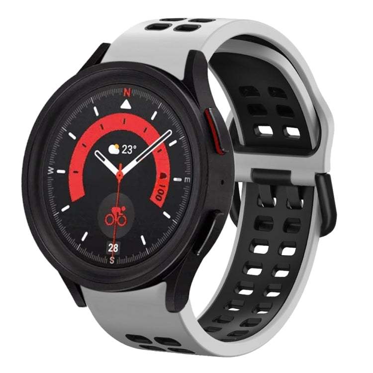 For Samsung Galaxy Watch 5  40mm 20mm Breathable Two-Color Silicone Watch Band