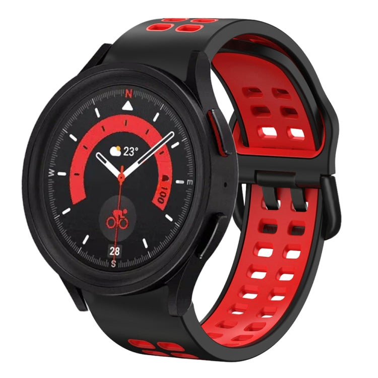 For Samsung Galaxy Watch 5  40mm 20mm Breathable Two-Color Silicone Watch Band