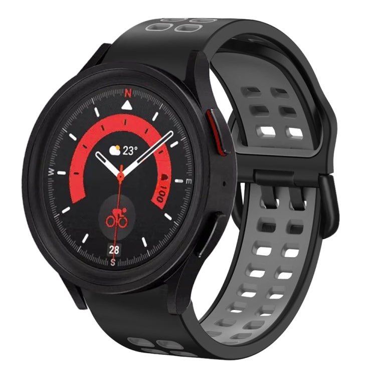 For Samsung Galaxy Watch 5  40mm 20mm Breathable Two-Color Silicone Watch Band