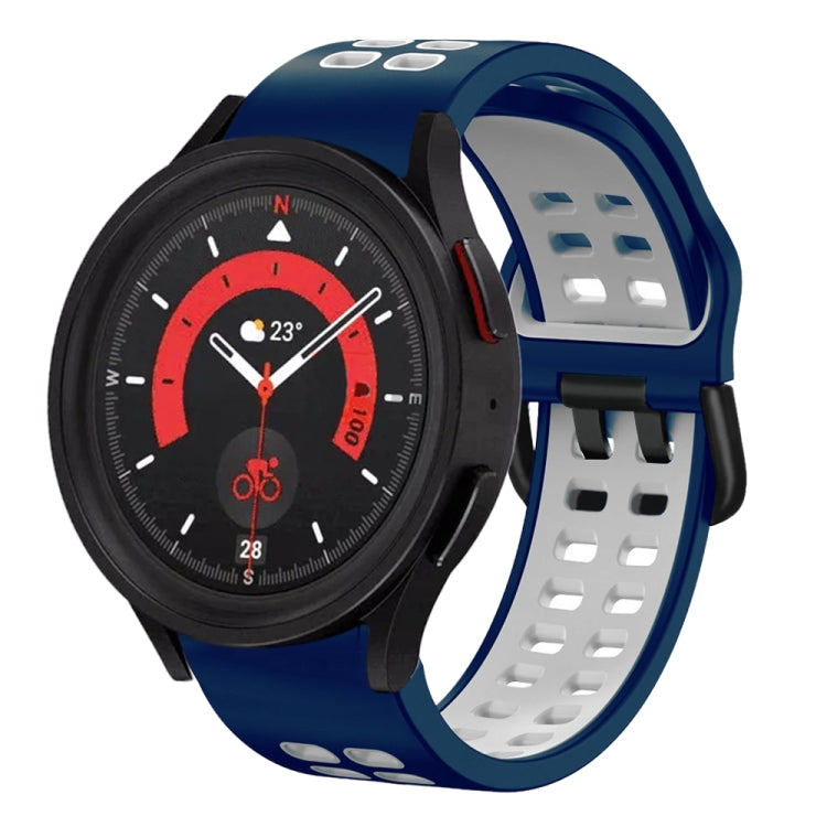 For Samsung Galaxy Watch 5  40mm 20mm Breathable Two-Color Silicone Watch Band
