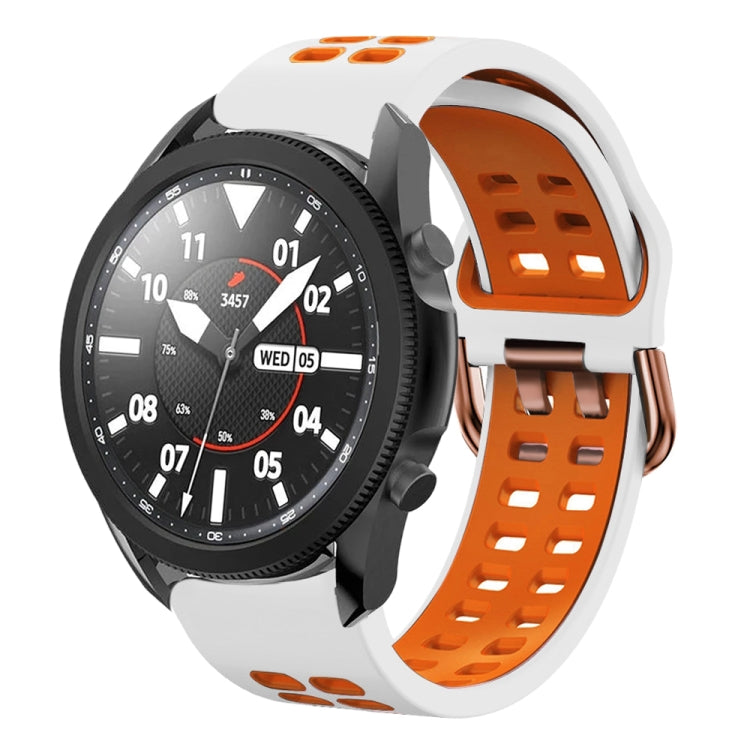 For Samsung Galaxy Watch 5 Pro  45mm 20mm Breathable Two-Color Silicone Watch Band