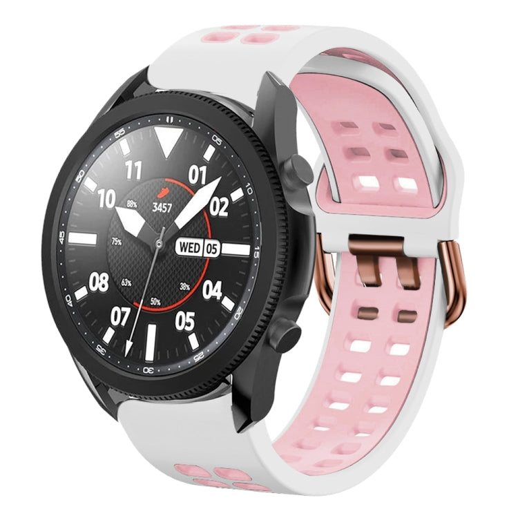 For Samsung Galaxy Watch 5 Pro  45mm 20mm Breathable Two-Color Silicone Watch Band