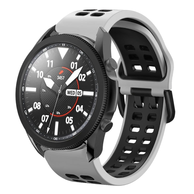 For Samsung Galaxy Watch 5 Pro  45mm 20mm Breathable Two-Color Silicone Watch Band