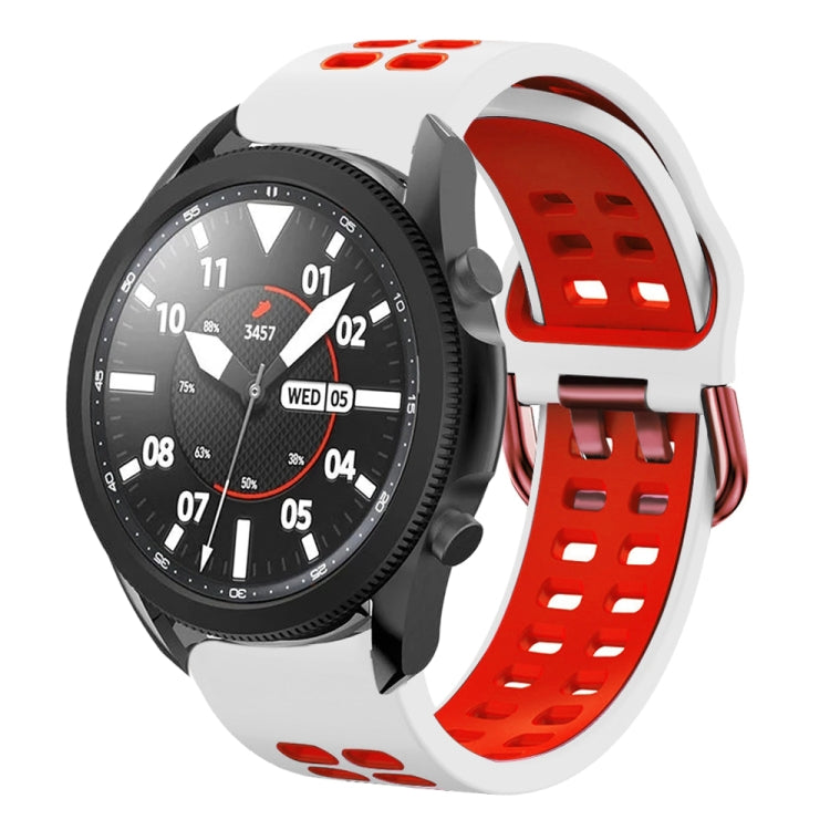 For Samsung Galaxy Watch 5 Pro  45mm 20mm Breathable Two-Color Silicone Watch Band