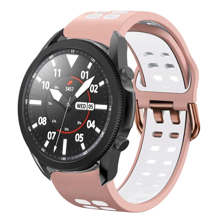 For Samsung Galaxy Watch 5 Pro  45mm 20mm Breathable Two-Color Silicone Watch Band