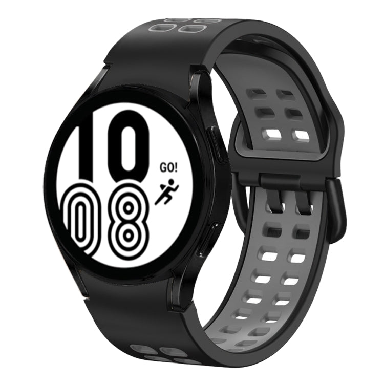 For Samsung Galaxy Watch 4 40mm 20mm Breathable Two-Color Silicone Watch Band