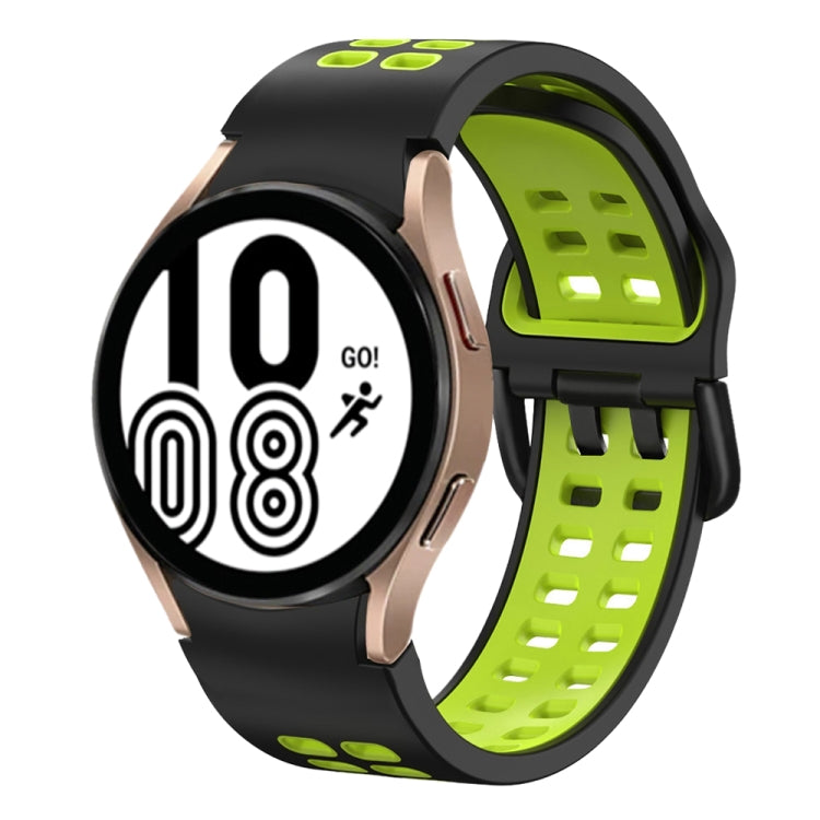 For Samsung Galaxy Watch 4 40mm 20mm Breathable Two-Color Silicone Watch Band