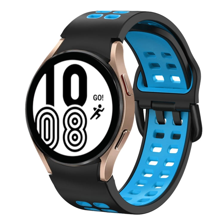 For Samsung Galaxy Watch 4 40mm 20mm Breathable Two-Color Silicone Watch Band