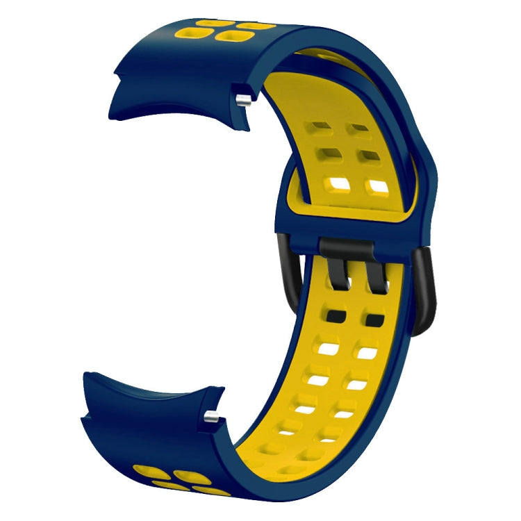 For Galaxy Watch Active 2 20mm Breathable Two-Color Silicone Watch Band