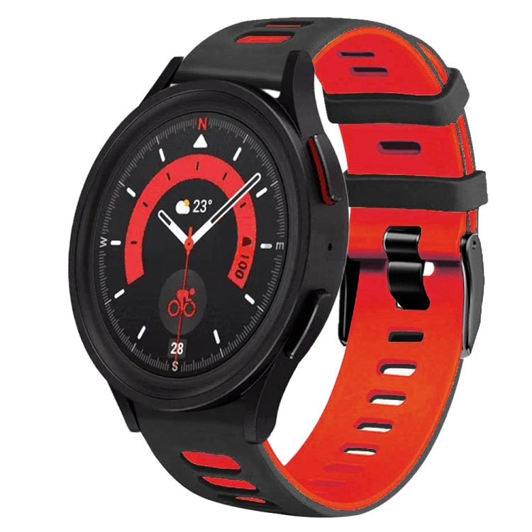 For Samsung Galaxy Watch 5  40mm 20mm Two-Color Silicone Watch Band