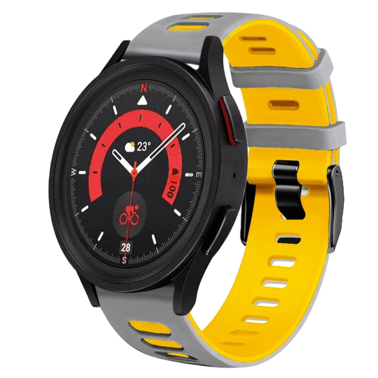 For Samsung Galaxy Watch 5  40mm 20mm Two-Color Silicone Watch Band