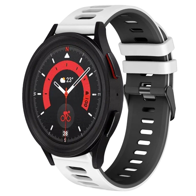 For Samsung Galaxy Watch 5  40mm 20mm Two-Color Silicone Watch Band