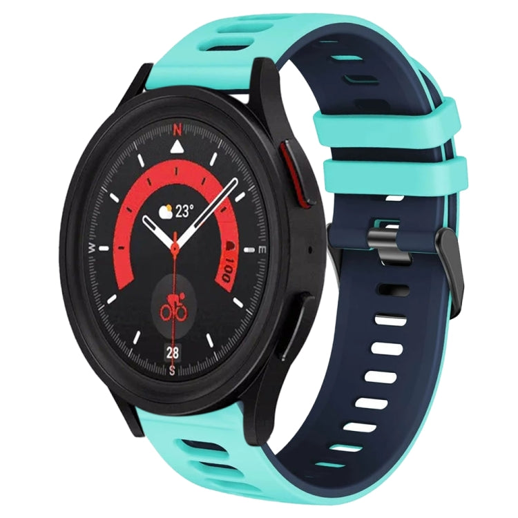 For Samsung Galaxy Watch 5  40mm 20mm Two-Color Silicone Watch Band