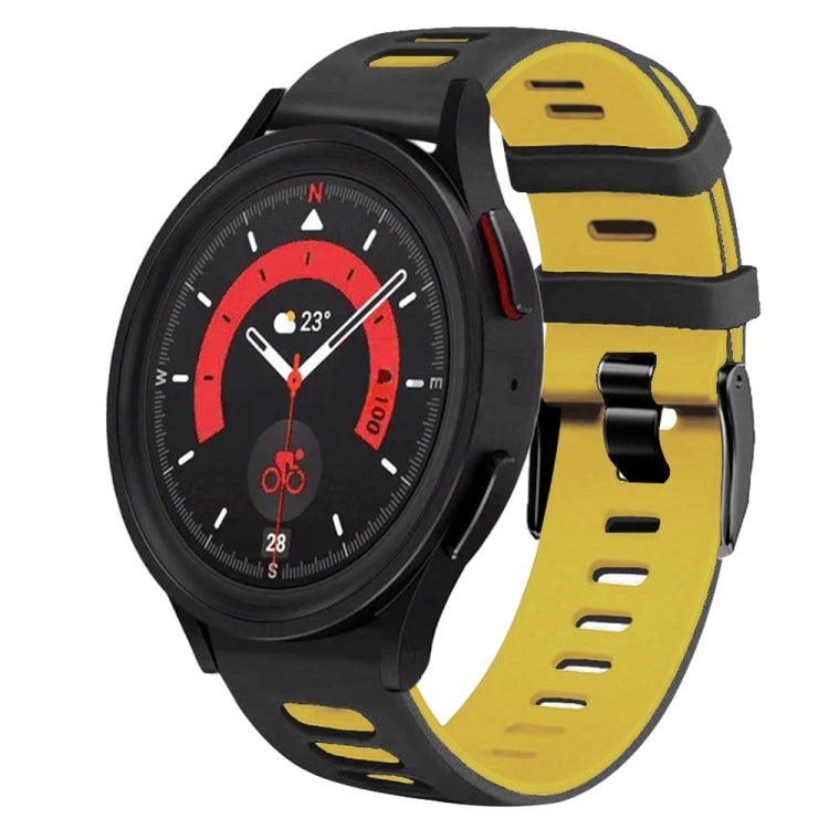 For Samsung Galaxy Watch 5  40mm 20mm Two-Color Silicone Watch Band