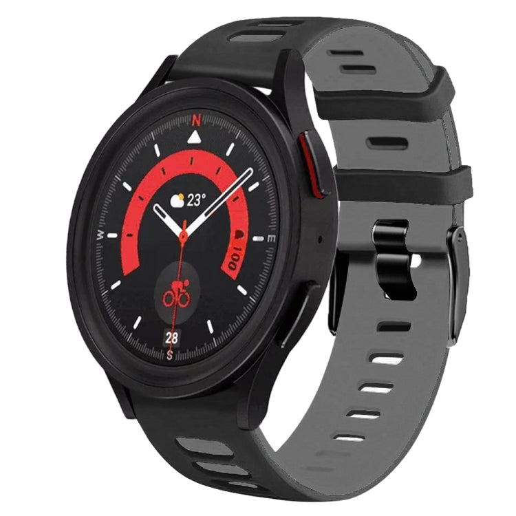 For Samsung Galaxy Watch 5  40mm 20mm Two-Color Silicone Watch Band