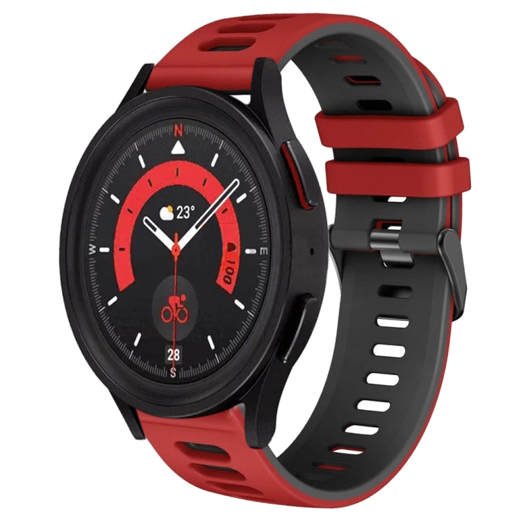 For Samsung Galaxy Watch 5  40mm 20mm Two-Color Silicone Watch Band