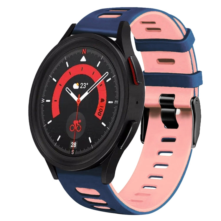 For Samsung Galaxy Watch 5  40mm 20mm Two-Color Silicone Watch Band