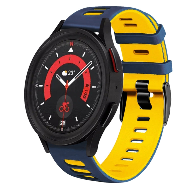 For Samsung Galaxy Watch 5  40mm 20mm Two-Color Silicone Watch Band