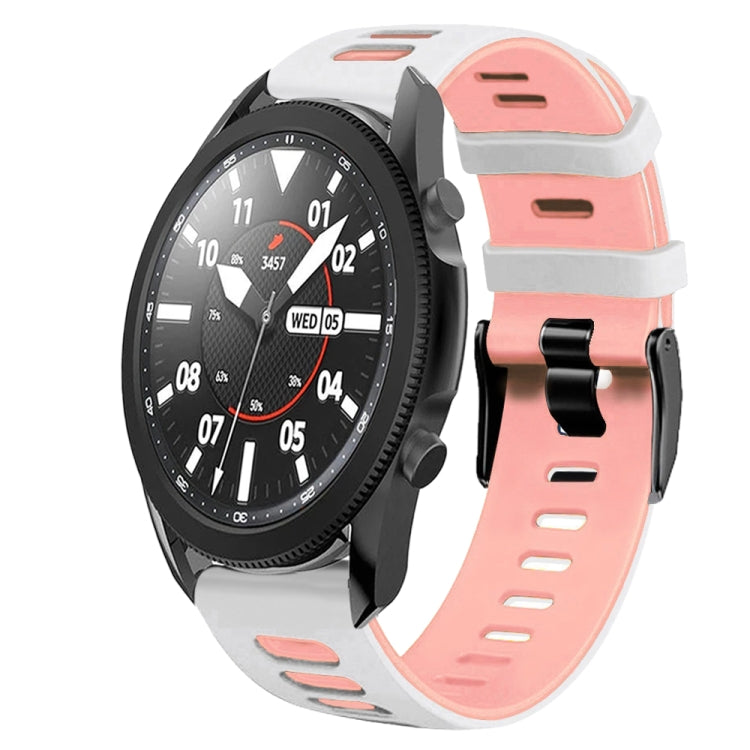 For Samsung Galaxy Watch 5 Pro  45mm 20mm Two-Color Silicone Watch Band