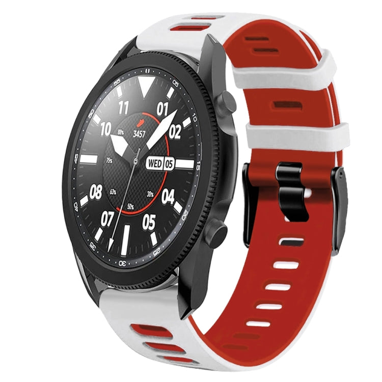 For Samsung Galaxy Watch 5 Pro  45mm 20mm Two-Color Silicone Watch Band