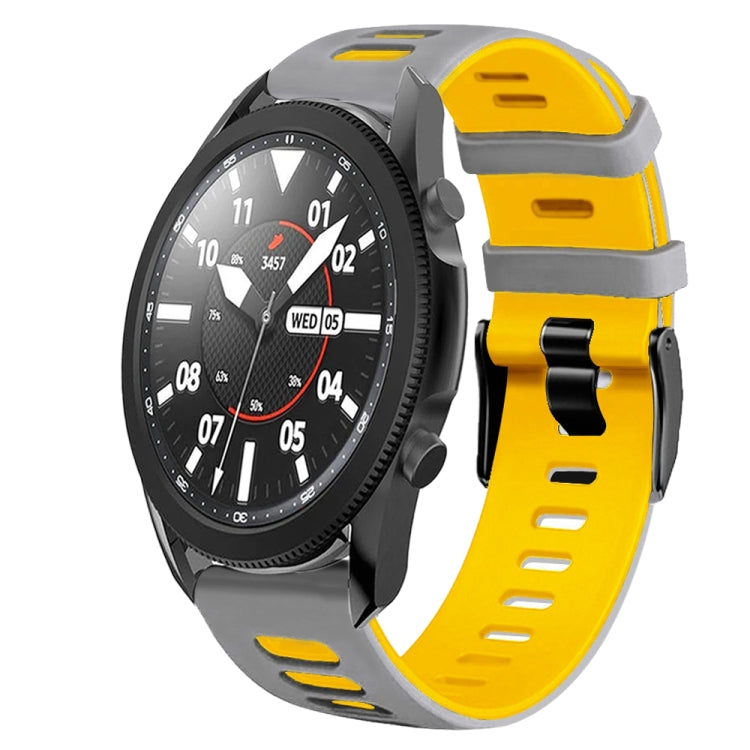 For Samsung Galaxy Watch 5 Pro  45mm 20mm Two-Color Silicone Watch Band