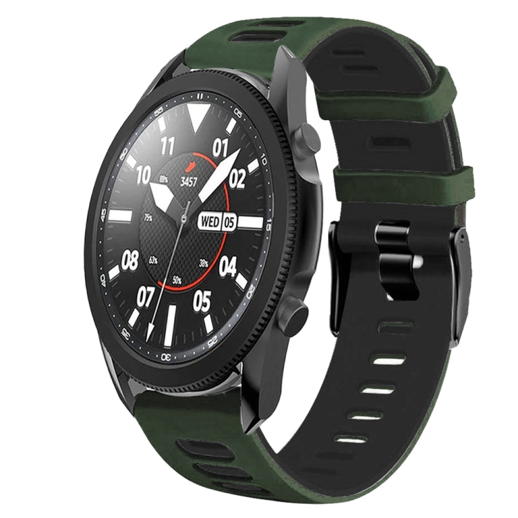 For Samsung Galaxy Watch 5 Pro  45mm 20mm Two-Color Silicone Watch Band