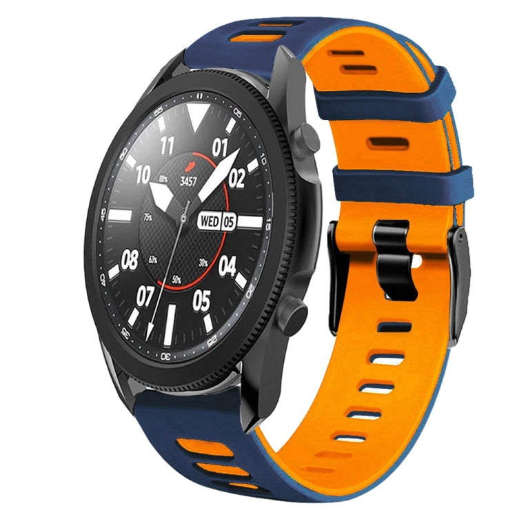 For Samsung Galaxy Watch 5 Pro  45mm 20mm Two-Color Silicone Watch Band