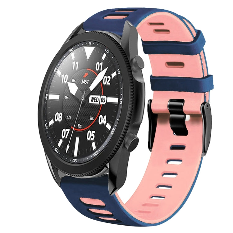 For Samsung Galaxy Watch 5 Pro  45mm 20mm Two-Color Silicone Watch Band