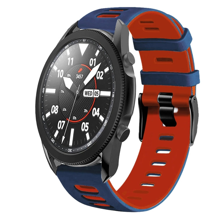 For Samsung Galaxy Watch 5 Pro  45mm 20mm Two-Color Silicone Watch Band