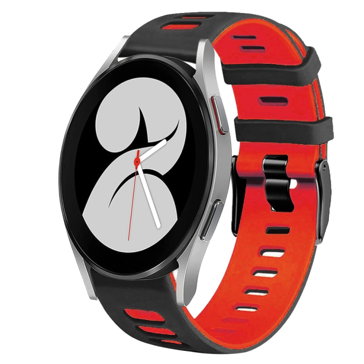 For Samsung Galaxy Watch 4 40mm 20mm Two-Color Silicone Watch Band