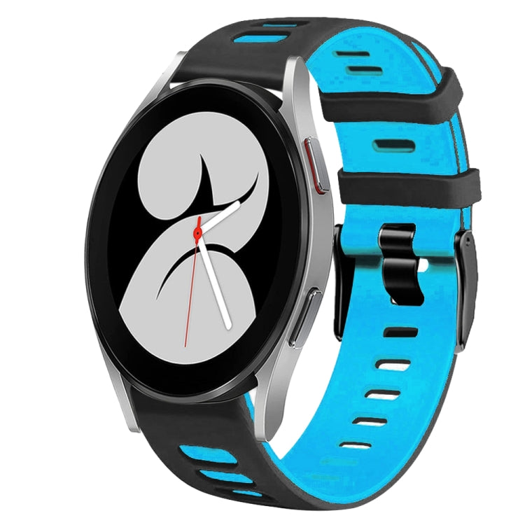 For Samsung Galaxy Watch 4 40mm 20mm Two-Color Silicone Watch Band