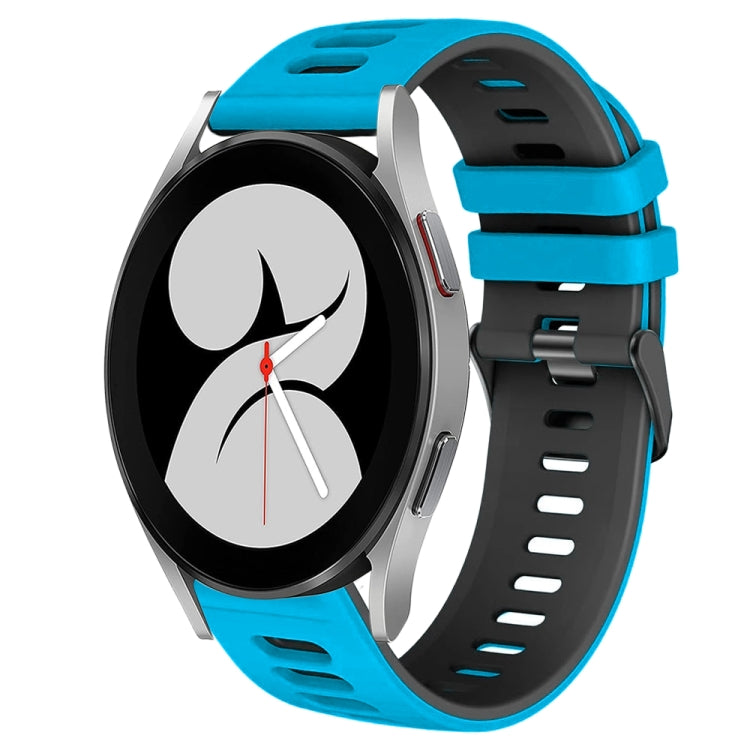 For Samsung Galaxy Watch 4 40mm 20mm Two-Color Silicone Watch Band