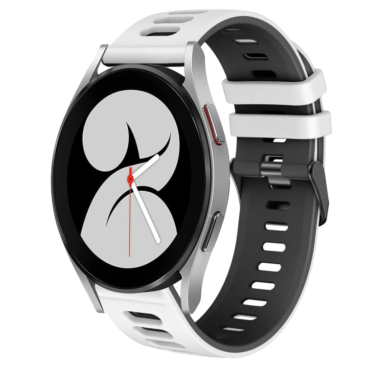 For Samsung Galaxy Watch 4 40mm 20mm Two-Color Silicone Watch Band