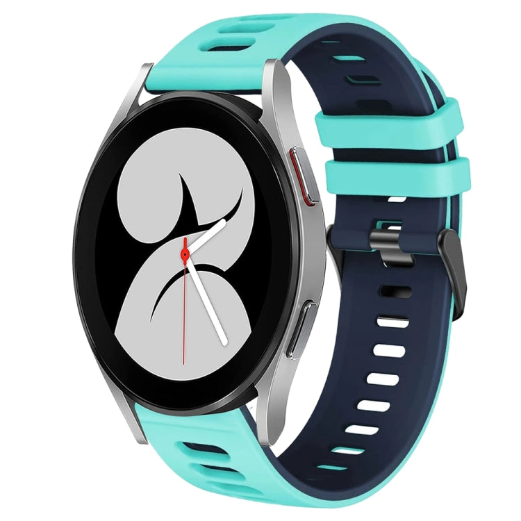 For Samsung Galaxy Watch 4 40mm 20mm Two-Color Silicone Watch Band