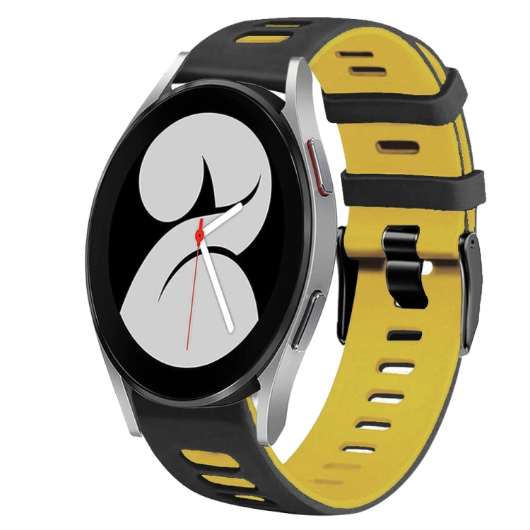 For Samsung Galaxy Watch 4 40mm 20mm Two-Color Silicone Watch Band