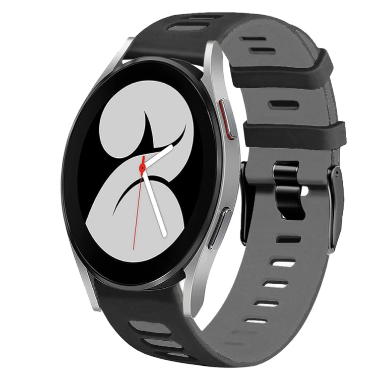 For Samsung Galaxy Watch 4 40mm 20mm Two-Color Silicone Watch Band