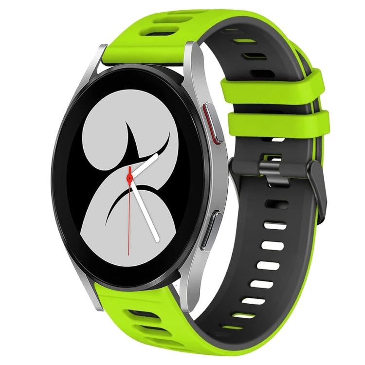 For Samsung Galaxy Watch 4 40mm 20mm Two-Color Silicone Watch Band