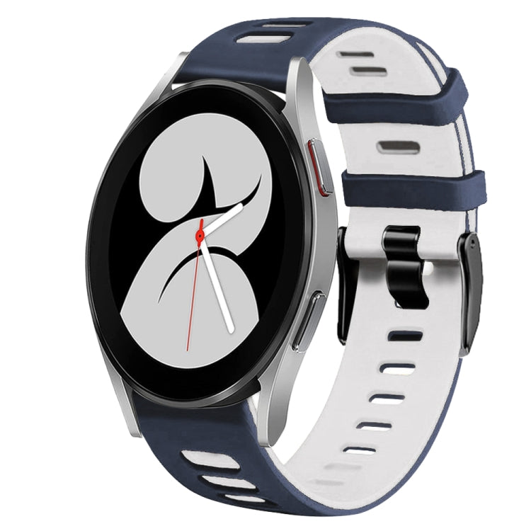 For Samsung Galaxy Watch 4 40mm 20mm Two-Color Silicone Watch Band