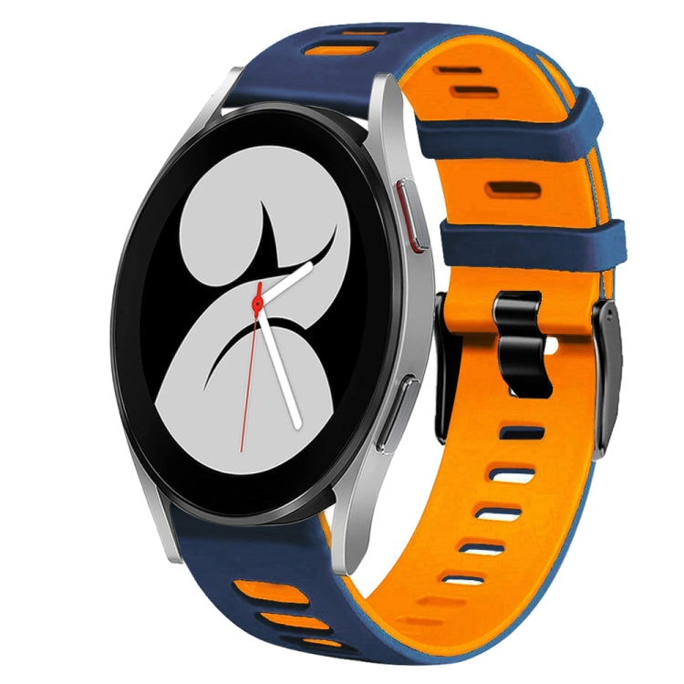 For Samsung Galaxy Watch 4 40mm 20mm Two-Color Silicone Watch Band