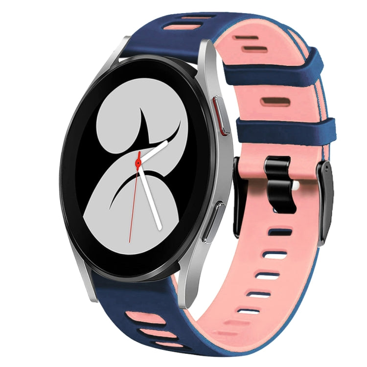 For Samsung Galaxy Watch 4 40mm 20mm Two-Color Silicone Watch Band