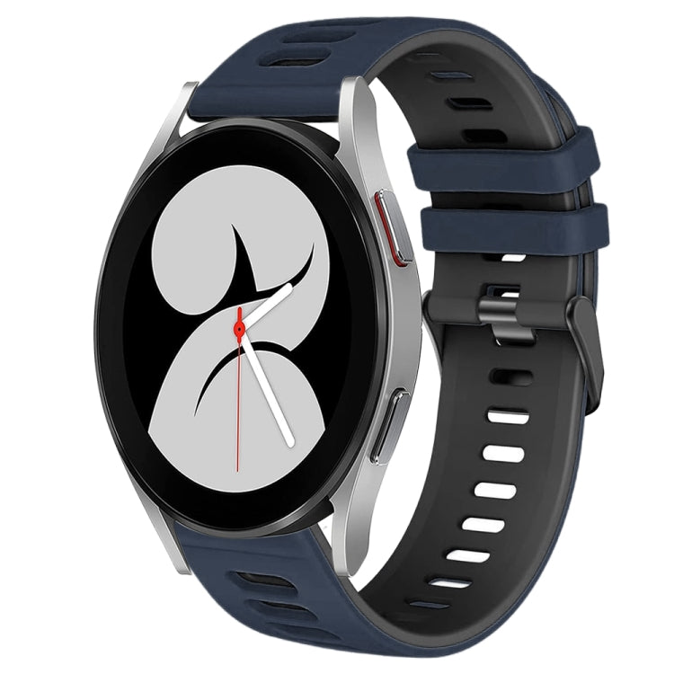 For Samsung Galaxy Watch 4 40mm 20mm Two-Color Silicone Watch Band