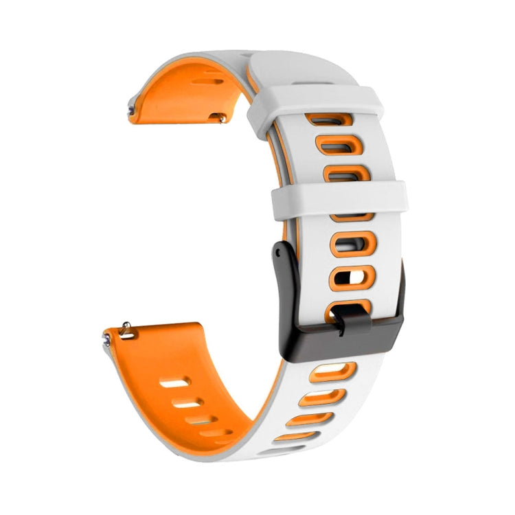 For Samsung Galaxy Watch Active 2 20mm Two-Color Silicone Watch Band